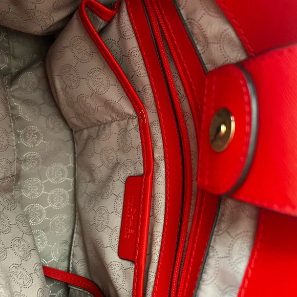 MK Orange Red Purse - Picture 3 of 8